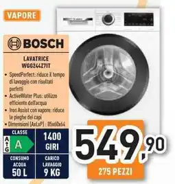 Unieuro Bosch lavatrice WG6244Z7IT offerta