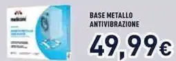 Unieuro Meliconi base metallo antivibrazione offerta