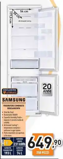 Unieuro Samsung frigorifero combinato BRB26600EWW offerta