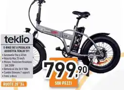 Unieuro E-bike fat a pedalata assistita teklio tf1 offerta