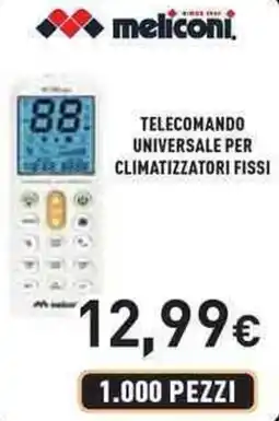 Unieuro Meliconi telecomando universale per climatizzatori fissi offerta