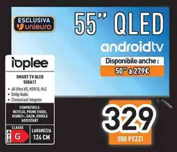 Unieuro ioplee SMART TV QLED 55QA11 offerta
