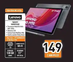 Unieuro Lenovo TAB M11 ZADA0134SE offerta