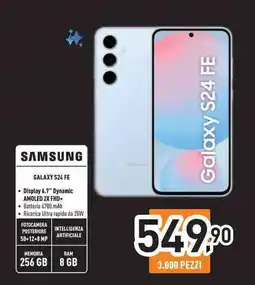Unieuro Samsung galaxy S24 FE offerta