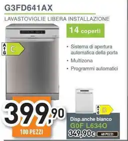 Unieuro Ignis lavastoviglie libera installazione offerta