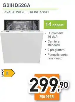 Unieuro Ignis lavastoviglie da incasso offerta