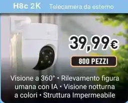 Unieuro EZVIZ H8c 2K Telecamera da esterno offerta
