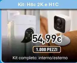 Unieuro EZVIZ Kit: H8c 2K e H1C offerta