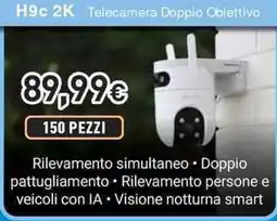 Unieuro EZVIZ H9c 2K Telecamera Doppio Obiettivo offerta