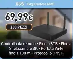Unieuro EZVIZ X5S Registratore NVR offerta