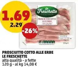 PENNY le freschette prosciutto cotto alle erbe offerta