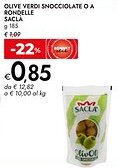 Bennet Sacla olive verdi snocciolate o a rondelle offerta