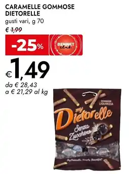 Bennet Dietorelle caramelle gommose offerta