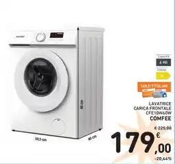 Spazio Conad CARICA FRONTALE CFE10W60W COMFEE offerta