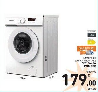 Spazio Conad CARICA FRONTALE CFE10W60W COMFEE offerta