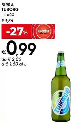 Bennet Tuborg birra offerta