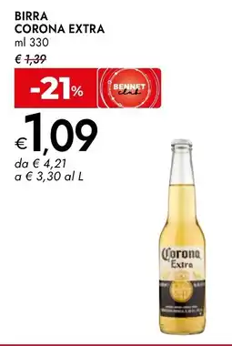 Bennet Corona extra birra offerta