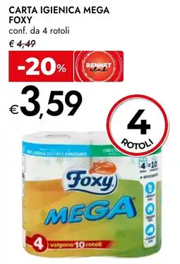 Bennet Foxy carta igienica mega offerta