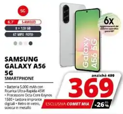 Comet SAMSUNG GALAXY A56 5G SMARTPHONE offerta