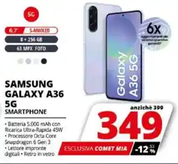 Comet SAMSUNG GALAXY A36 5G SMARTPHONE offerta