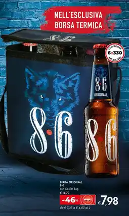 Bennet 8.6 birra original offerta