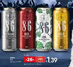 Bennet 8.6 Birra offerta