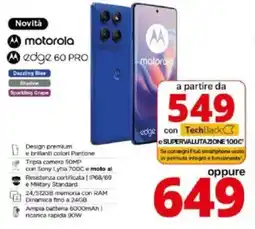 Comet motorola edge 60 PRO offerta