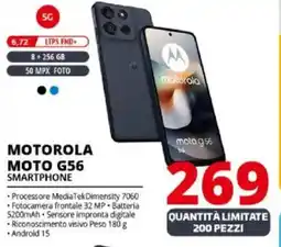 Comet MOTOROLA MOTO G56 SMARTPHONE offerta