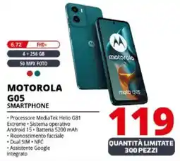 Comet MOTOROLA G05 SMARTPHONE offerta