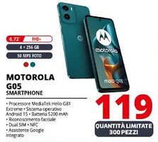 Comet MOTOROLA G05 SMARTPHONE offerta