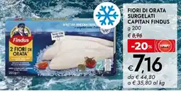 Bennet Capitan findus fiori di orata surgelati offerta