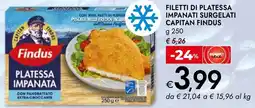 Bennet Capitan findus filetti di platessa impanati surgelati offerta