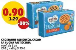 PENNY La buona pasticceria crostatine albicocca, cacao offerta