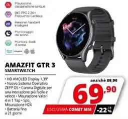 Comet AMAZFIT GTR 3 SMARTWATCH offerta