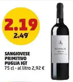 PENNY Sangiovese primitivo puglia IGT offerta