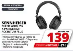 Comet Sennheiser cuffie wireless a padiglione accentum plus offerta