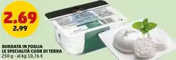 PENNY Le specialità cuor di terra burrata in foglia offerta