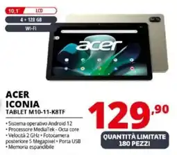 Comet ACER ICONIA TABLET M10-11-K8TF offerta