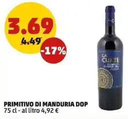 PENNY Primitivo di manduria DOP offerta