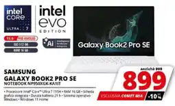 Comet SAMSUNG GALAXY BOOK2 PRO SE NOTEBOOK NP950XGK-KA1IT offerta