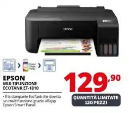Comet EPSON MULTIFUNZIONE ECOTANK ET-1810 offerta