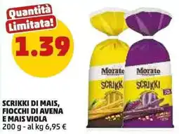 PENNY Morato Scrikki di mais, fiocchi di avena e mais viola offerta