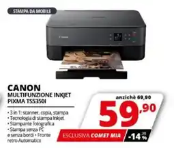 Comet CANON MULTIFUNZIONE INKJET PIXMA TS5350I offerta