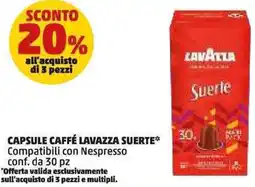 PENNY Capsule caffé lavazza suerte offerta
