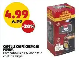 PENNY Penny capsule caffé cremoso offerta