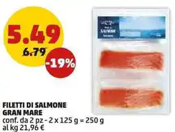 PENNY Gran mare filetti di salmone offerta