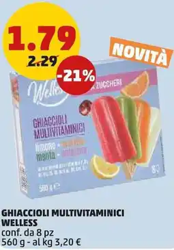 PENNY Welless ghiaccioli multivitaminici offerta