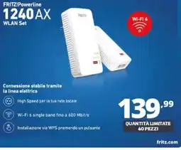 Comet FRITZ!Powerline 1240 AX WLAN Set offerta