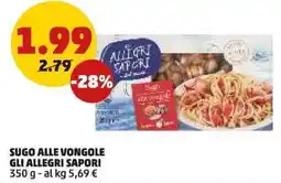 PENNY Allegri sapori sugo alle vongole gli offerta
