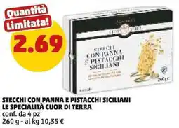 PENNY Le specialità cuor di terra stecchi con panna e pistacchi siciliani offerta